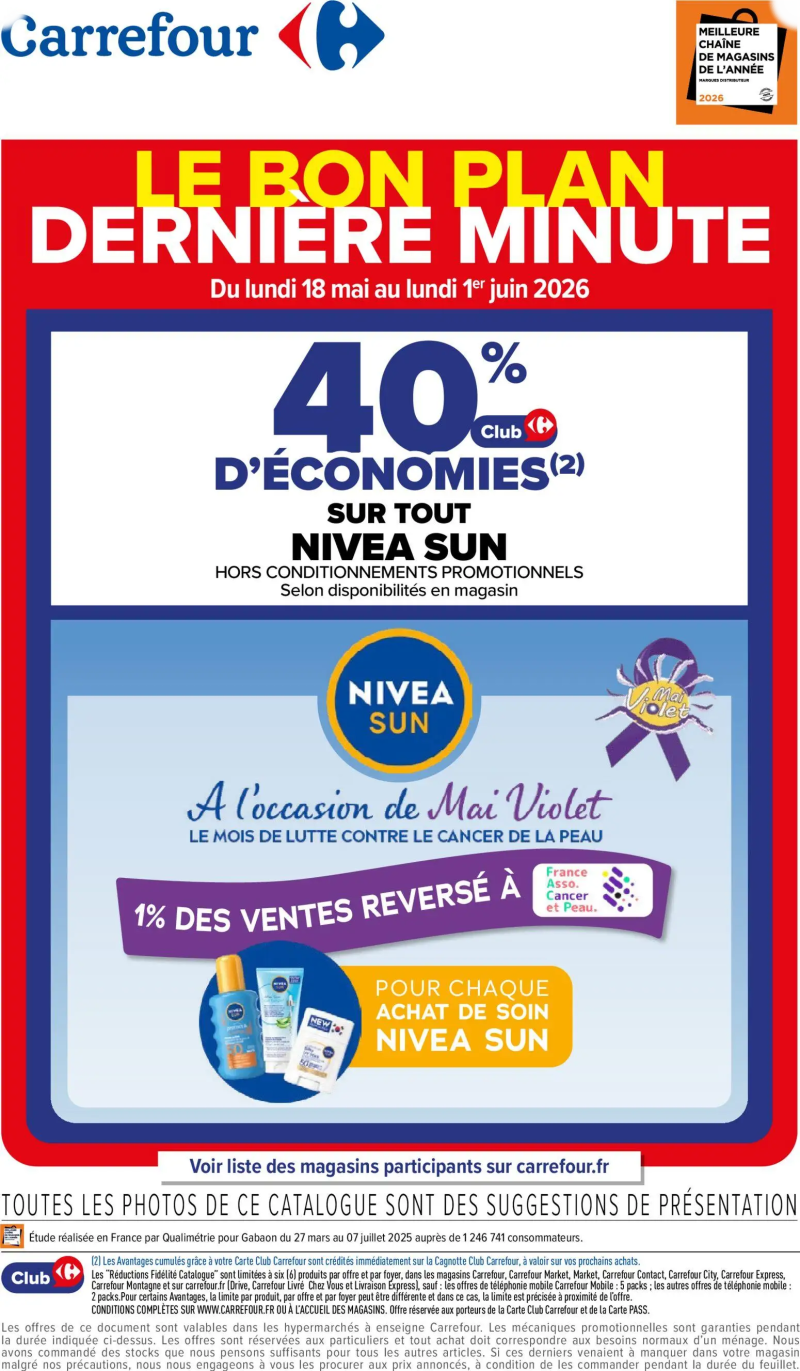 Carrefour catalogue du 18/05 – page 1