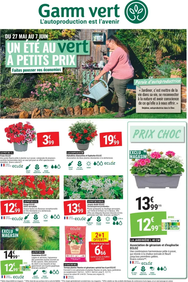 Gamm vert catalogue du 27/05 – page 1
