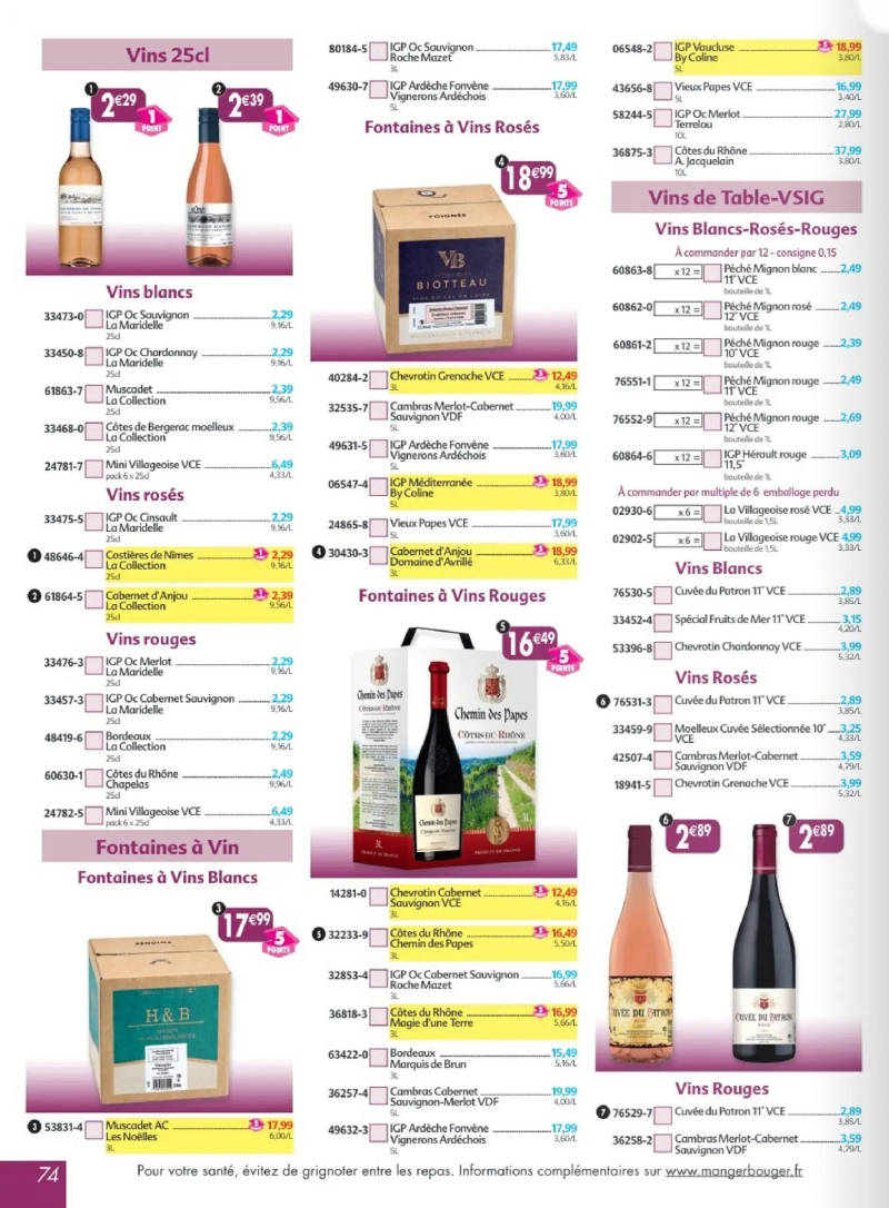 Maximo catalogue du 22/05 – page 74