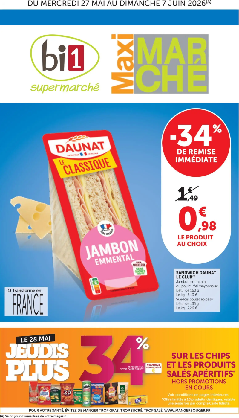 Bi1 catalogue du 27/05 – page 1