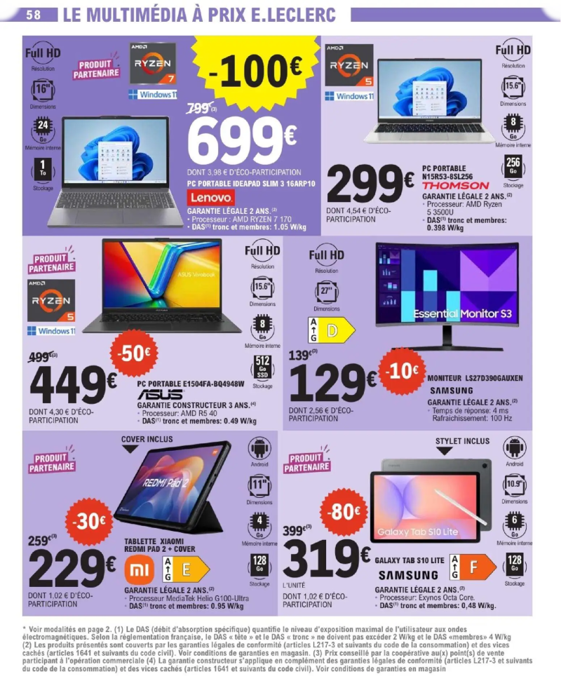 E.Leclerc catalogue du 23/06 – page 58