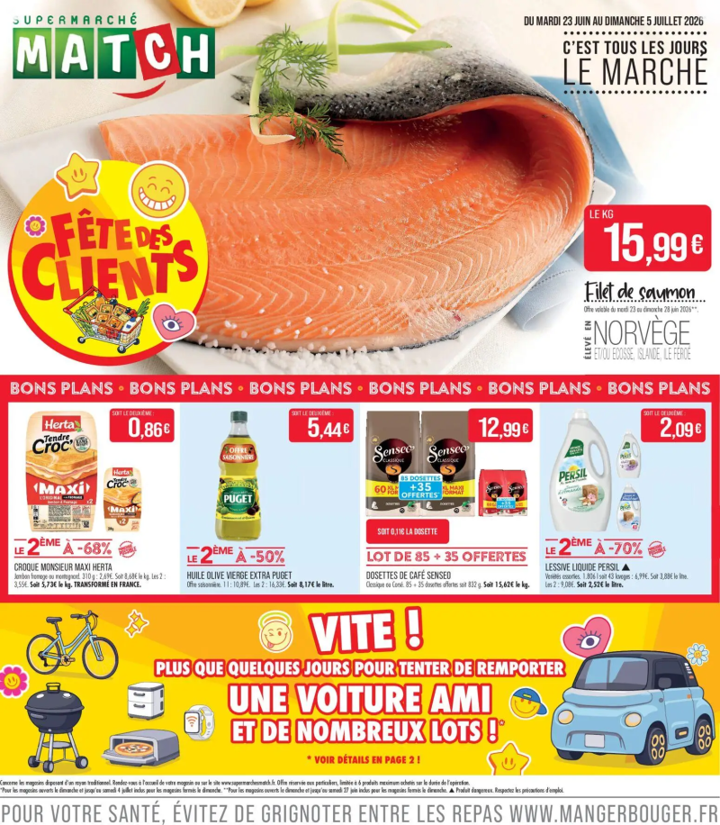 Supermarchés Match catalogue du 23/06 – page 1