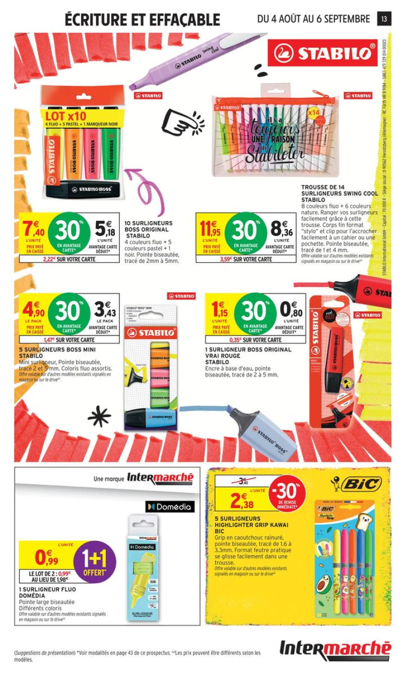 Intermarché Super catalogue du 04/08 au 07/09/2026 – page 13