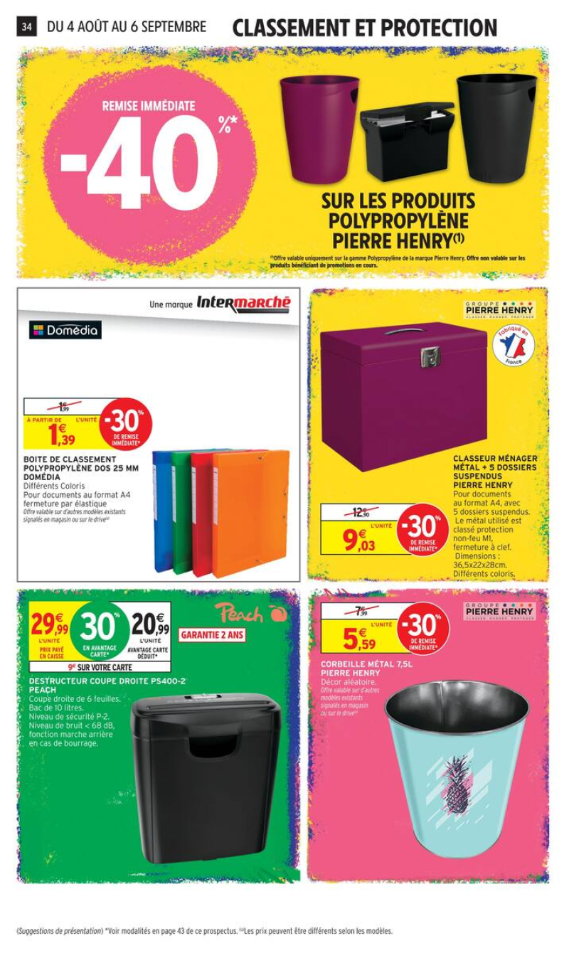 Intermarché Super catalogue du 04/08 au 07/09/2026 – page 34