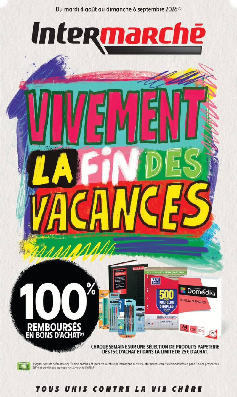 Intermarché Super catalogue du 04/08 au 07/09/2026 – page 1