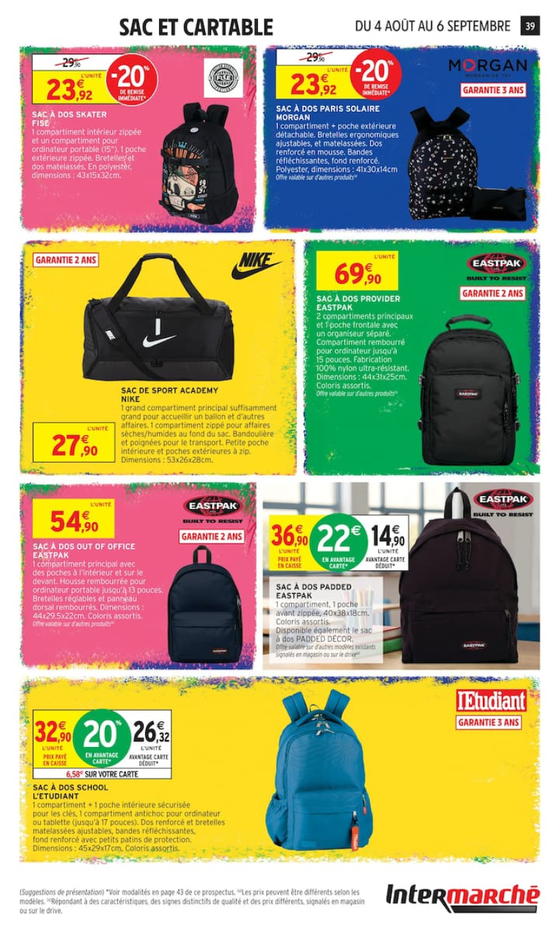 Intermarché Hyper catalogue du 04/08 au 07/09/2026 – page 39