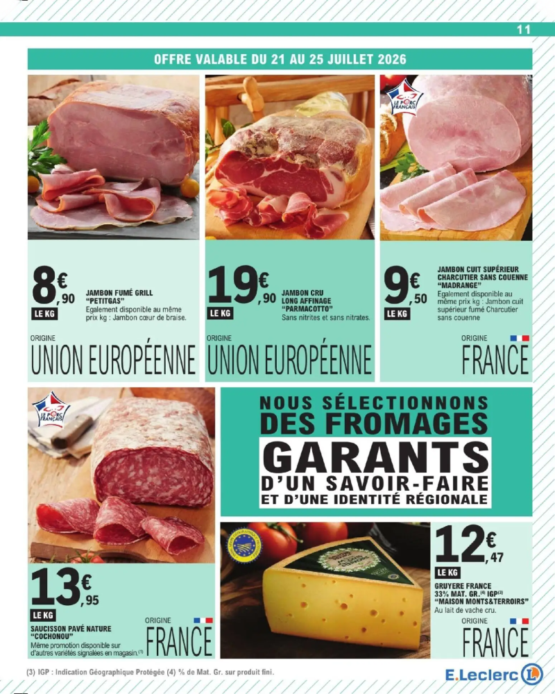 E.Leclerc catalogue du 21/07 – page 11