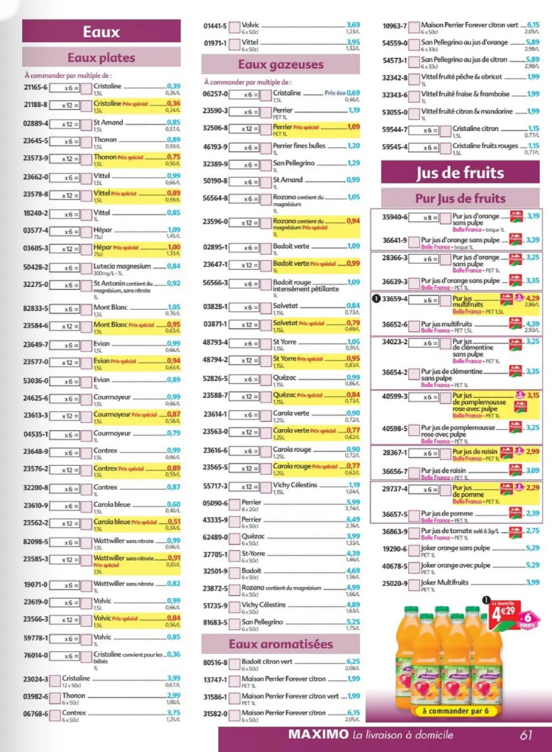 Maximo catalogue du 17/07 – page 61
