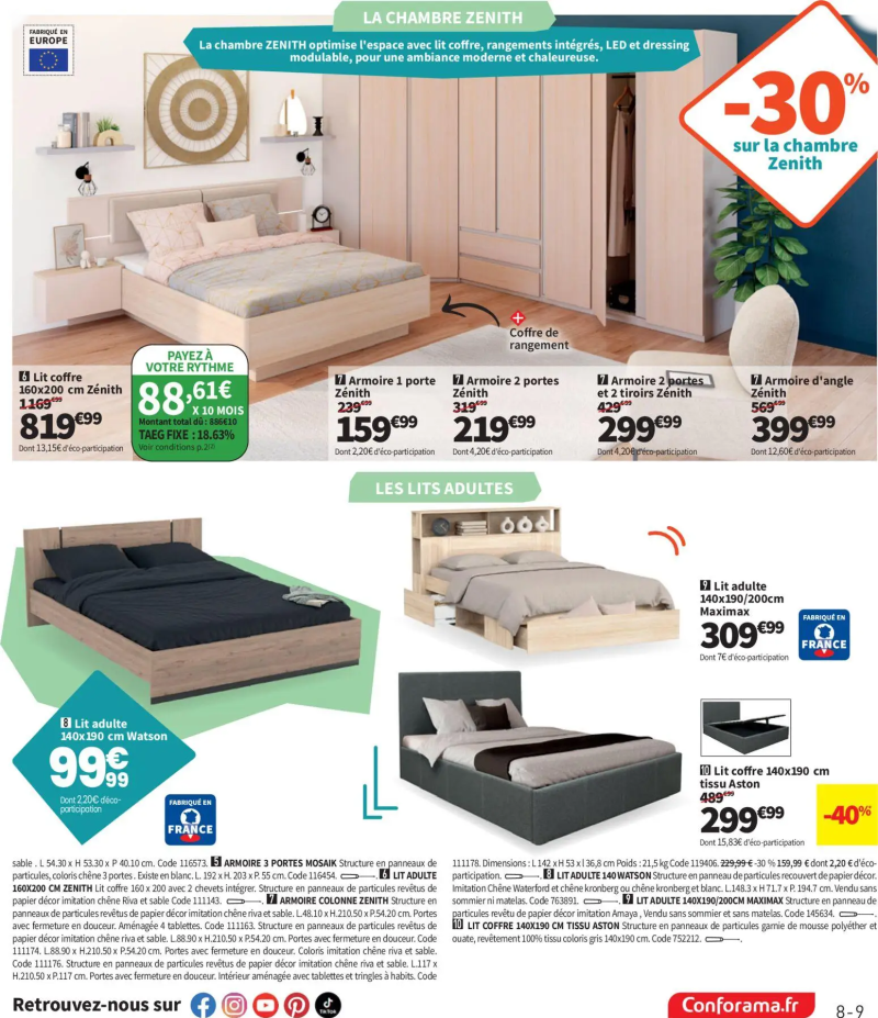 Conforama catalogue du 21/07 – page 9