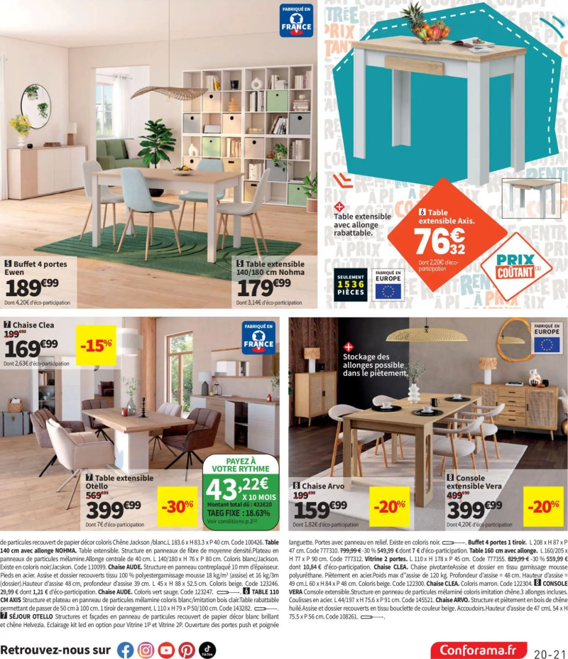 Conforama catalogue du 21/07 – page 21