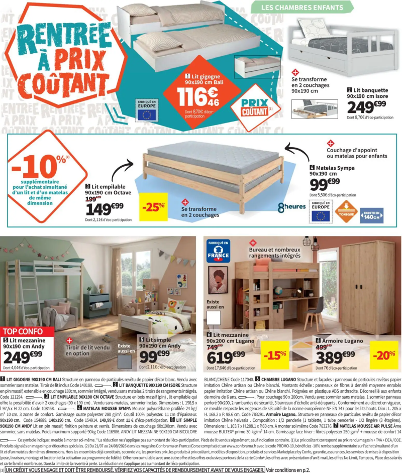 Conforama catalogue du 21/07 – page 10