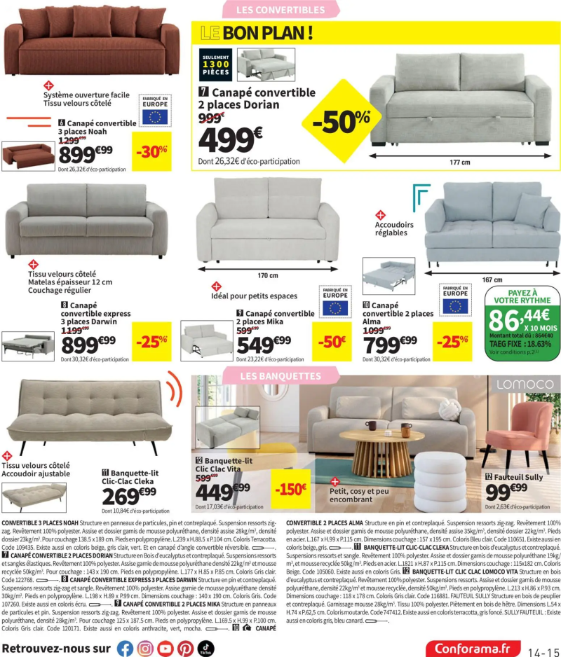 Conforama catalogue du 21/07 – page 15