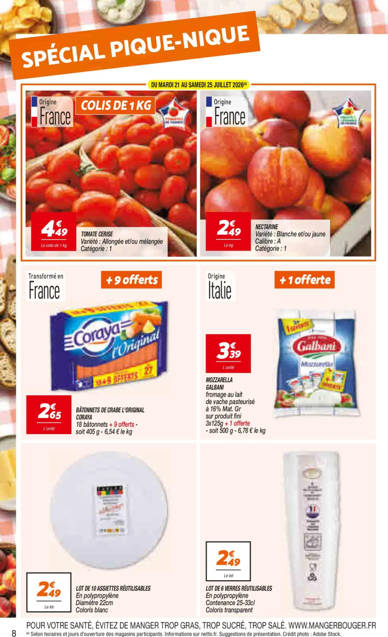 Netto catalogue du 21/07 – page 8