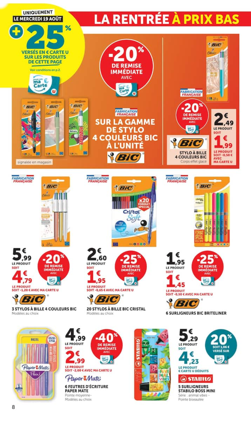 Super U catalogue du 11/08 au 31/08/2026 – page 8