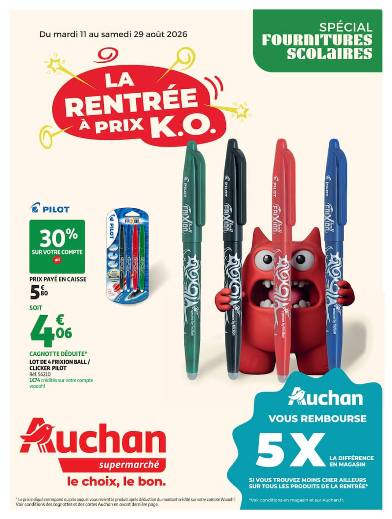 Auchan Supermarché catalogue du 11/08 au 30/08/2026 – page 1