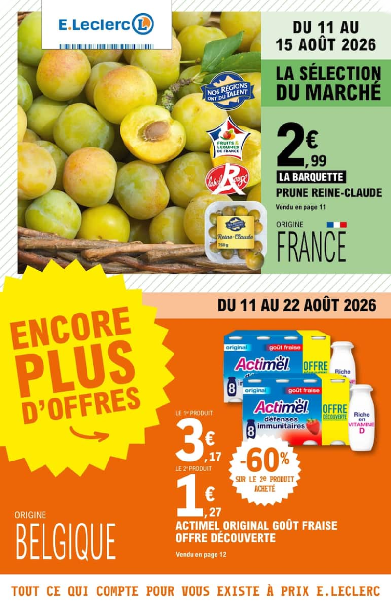 E.Leclerc catalogue du 11/08 au 23/08/2026 – page 1