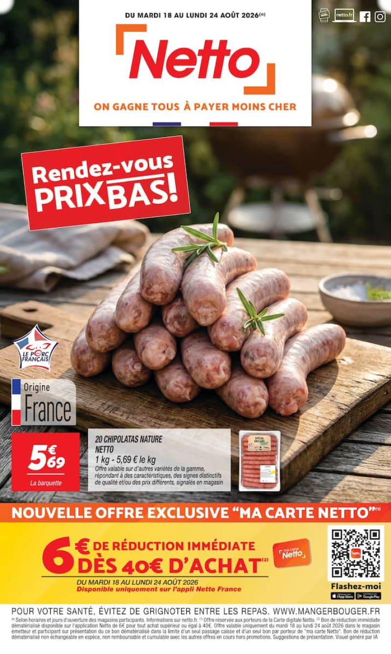 Netto catalogue du 18/08 au 25/08/2026 – page 1