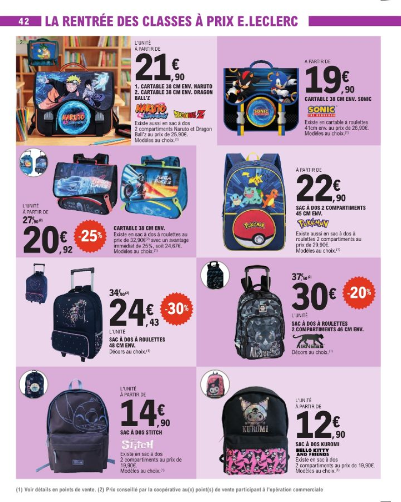 E.Leclerc catalogue du 18/08 au 30/08/2026 – page 42