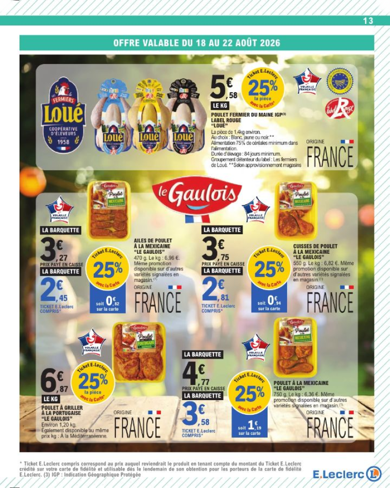 E.Leclerc catalogue du 18/08 au 30/08/2026 – page 13