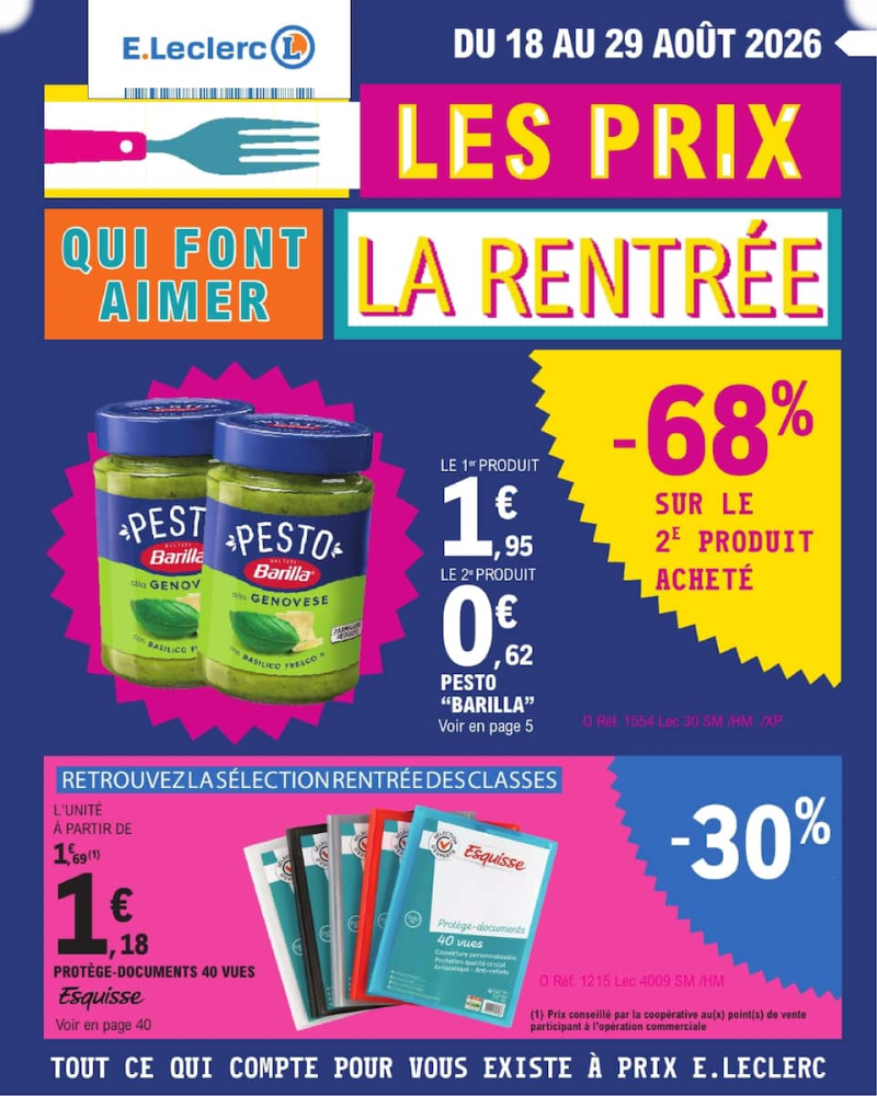 E.Leclerc catalogue du 18/08 au 30/08/2026 – page 1