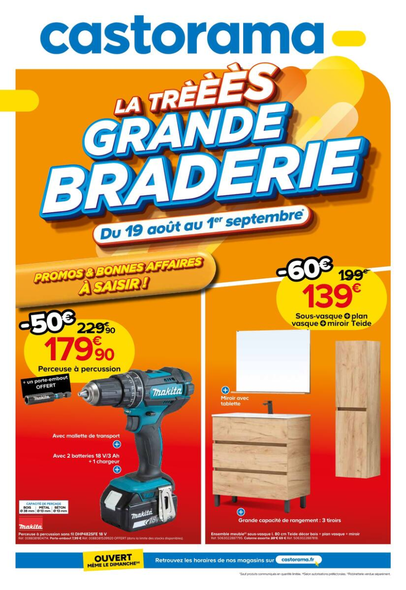 Castorama catalogue du 19/08 au 02/09/2026 – page 1