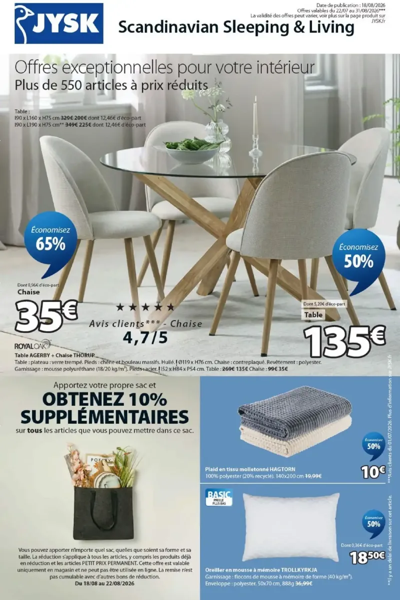 Jysk catalogue du 22/07 – page 1