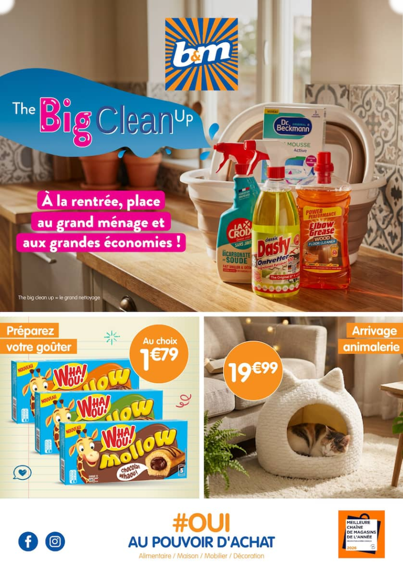 B&M catalogue du 19/08 au 02/09/2026 – page 1