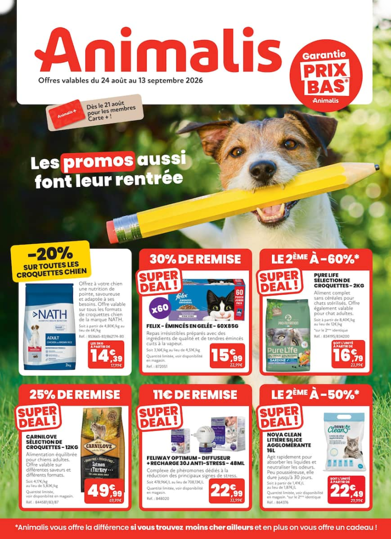 Animalis catalogue du 24/08 au 14/09/2026 – page 1