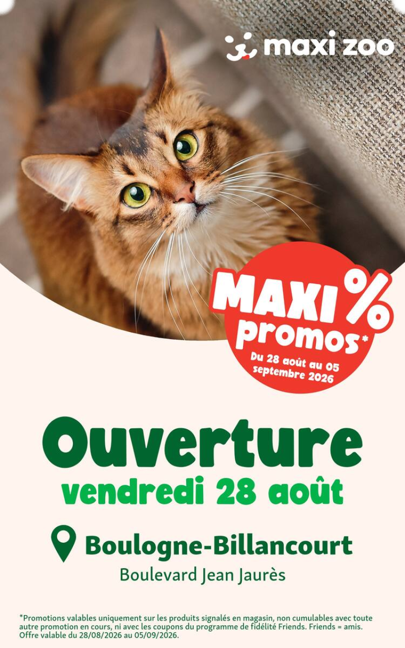 Maxi Zoo catalogue du 28/08 au 06/09/2026 – page 1