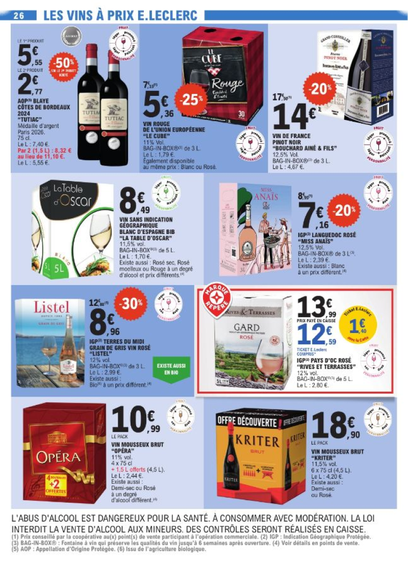 E.Leclerc catalogue du 25/08 au 06/09/2026 – page 26