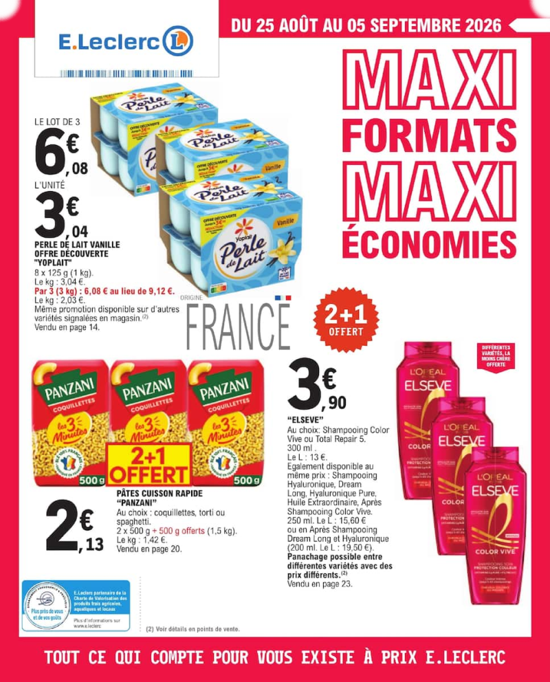 E.Leclerc catalogue du 25/08 au 06/09/2026 – page 1