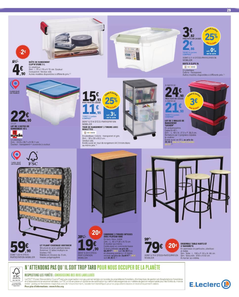 E.Leclerc catalogue du 25/08 au 06/09/2026 – page 29