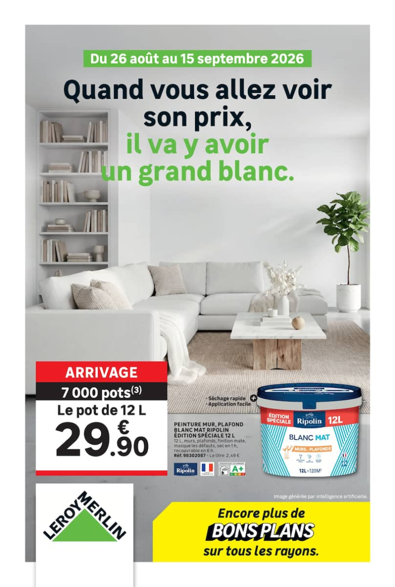 Leroy Merlin catalogue du 26/08 au 16/09/2026 – page 1