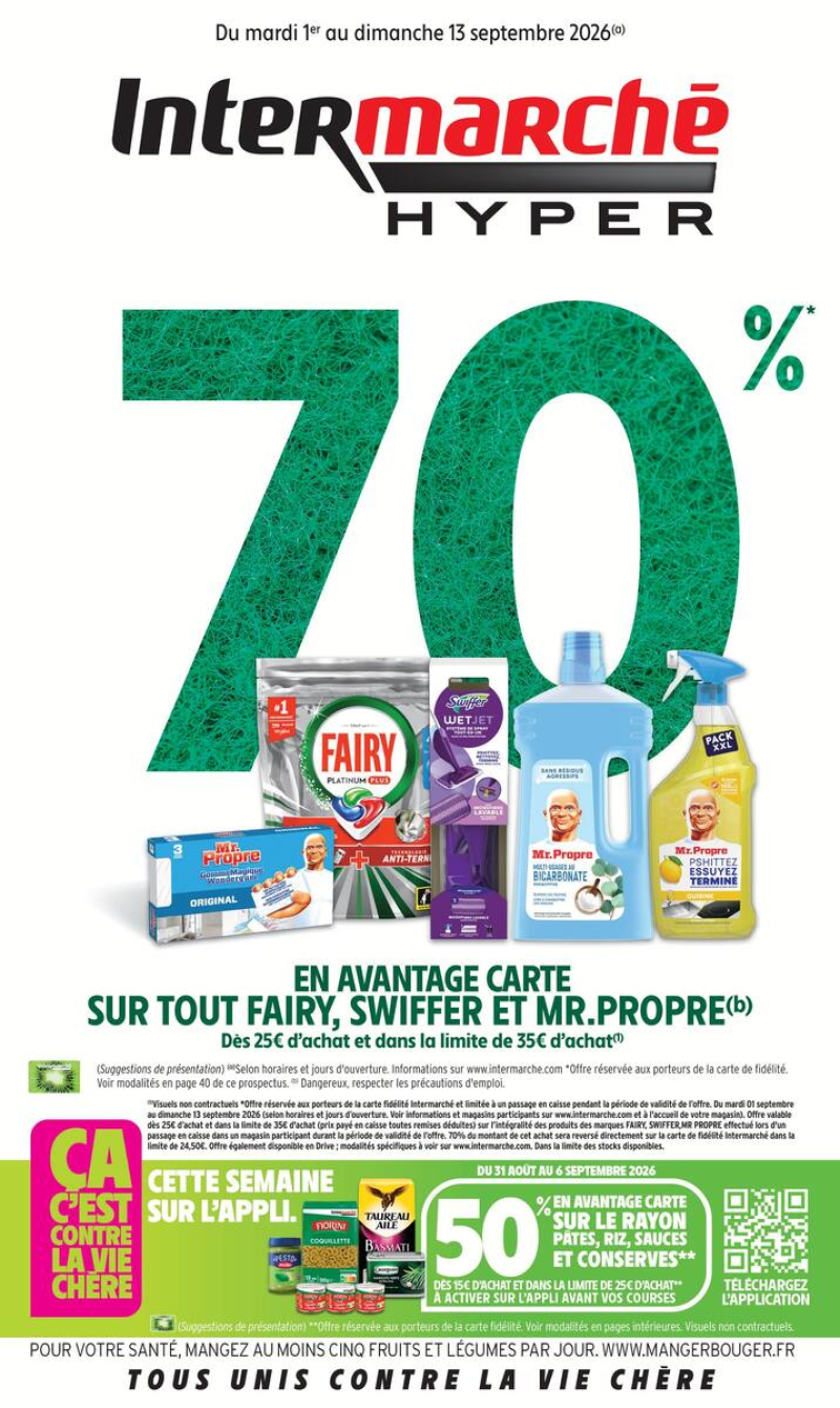 Intermarché Hyper catalogue du 01/09 au 14/09/2026 – page 1