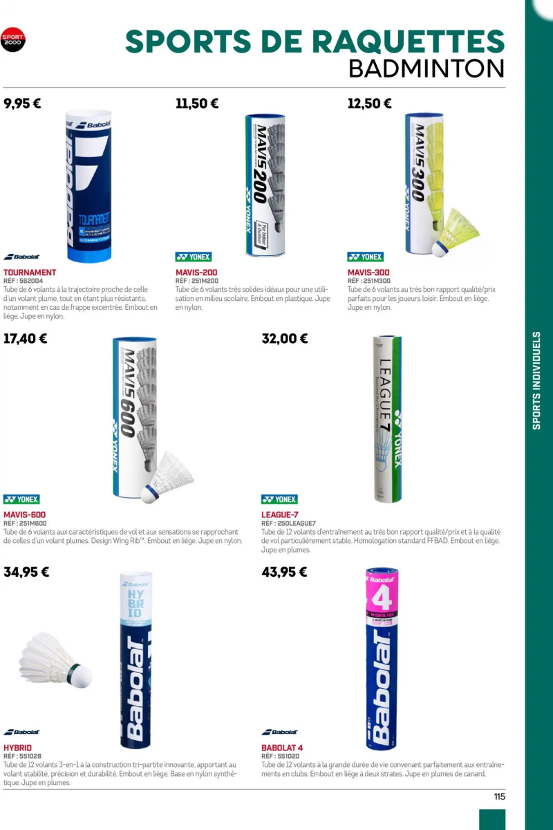 Sport 2000 catalogue du 01/01 au 02/01/2026 – page 115