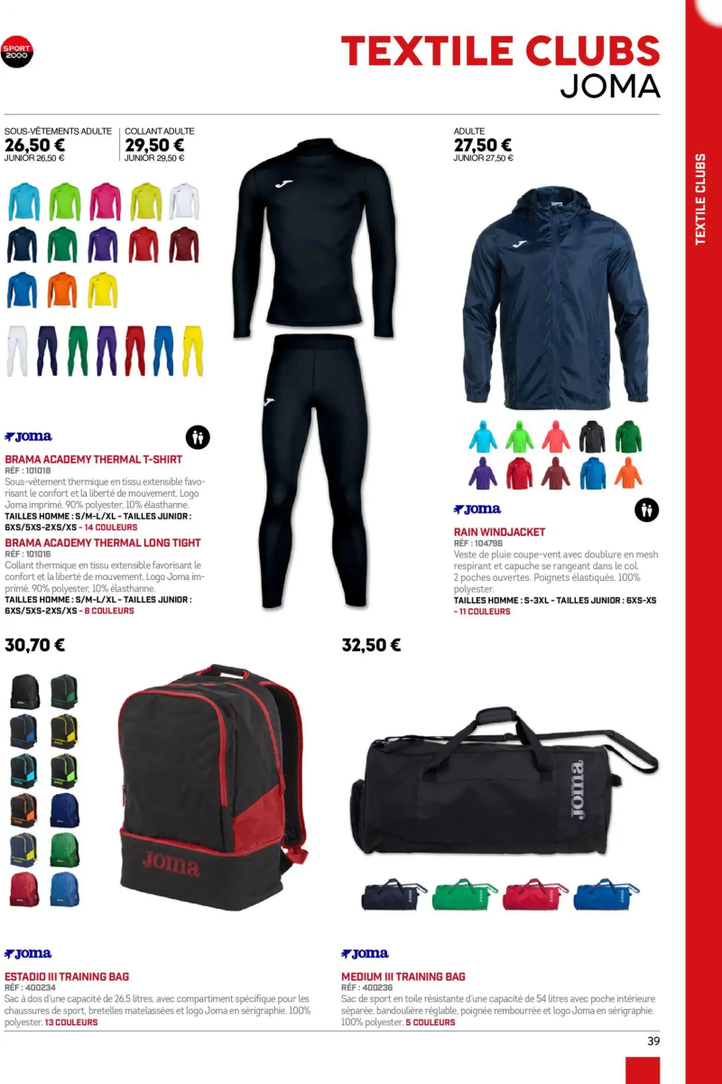 Sport 2000 catalogue du 01/01 au 02/01/2026 – page 39