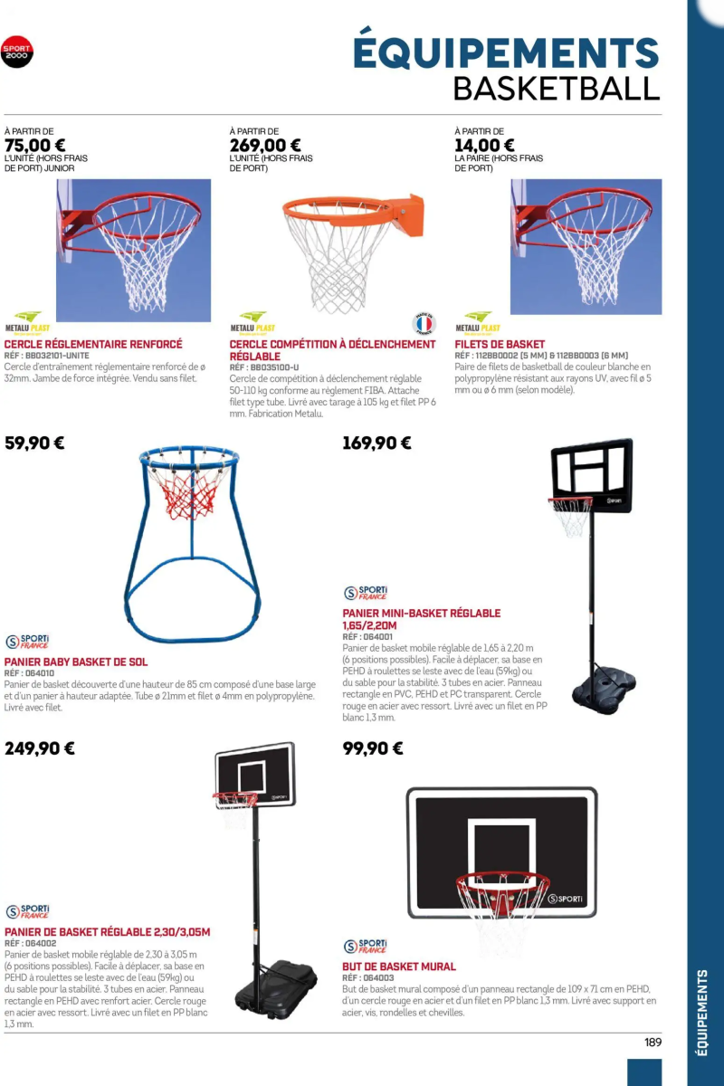 Sport 2000 catalogue du 01/01 au 02/01/2026 – page 189