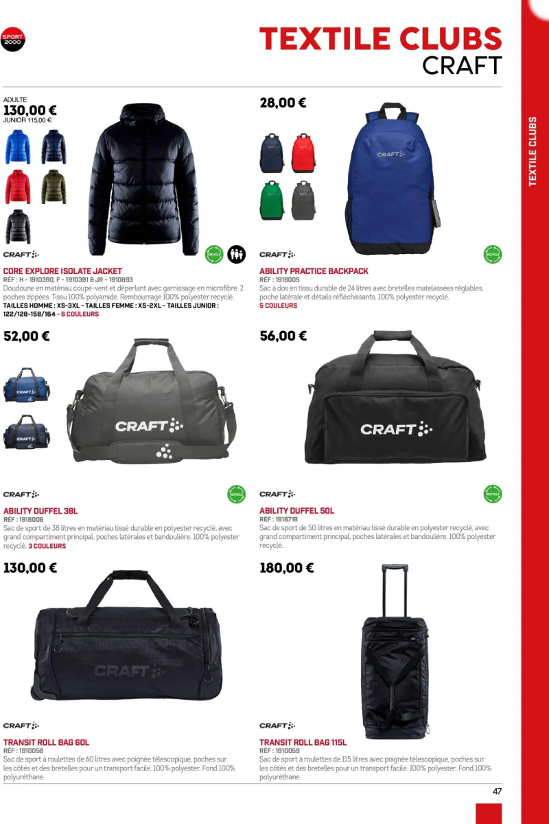 Sport 2000 catalogue du 01/01 au 02/01/2026 – page 47