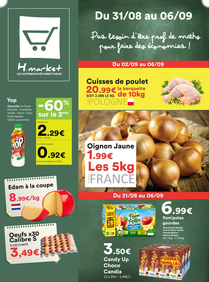 Hmarket catalogue du 31/08 au 07/09/2026 – page 1