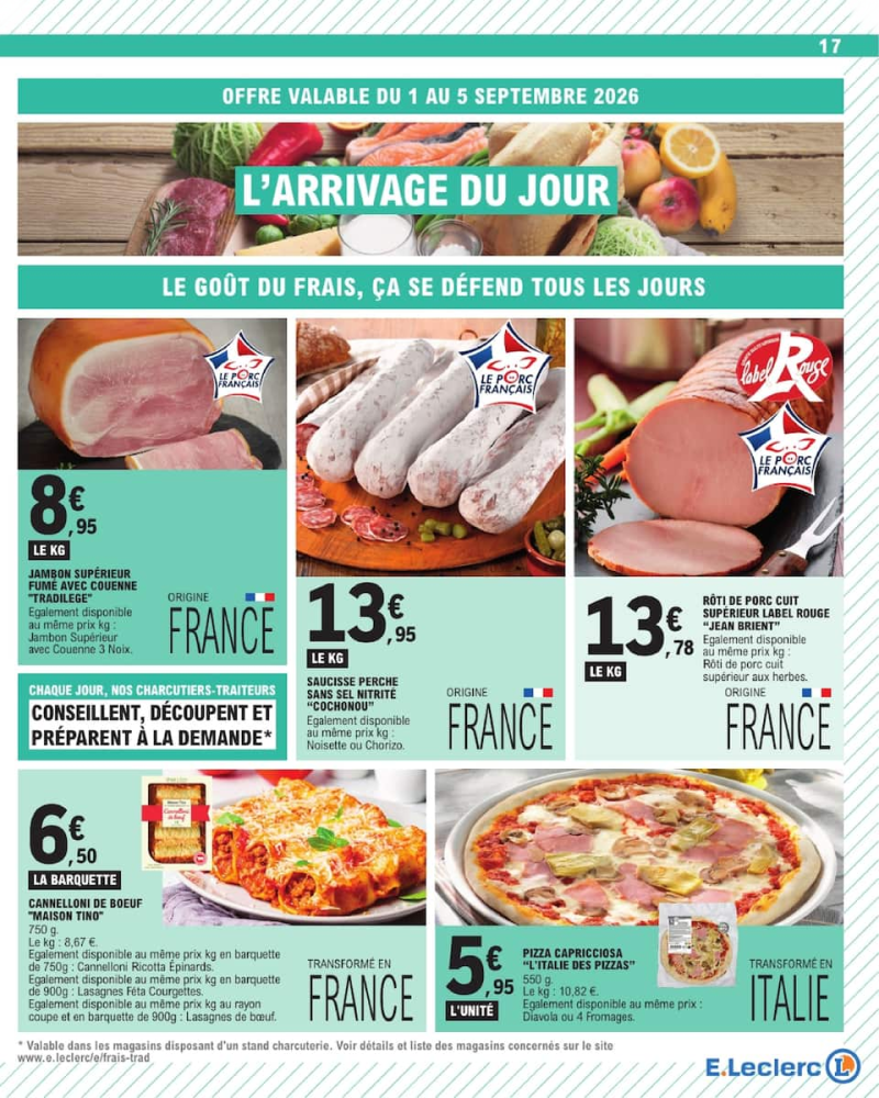 E.Leclerc catalogue du 01/09 au 13/09/2026 – page 17