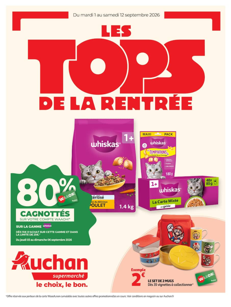 Auchan Supermarché catalogue du 01/09 au 13/09/2026 – page 1