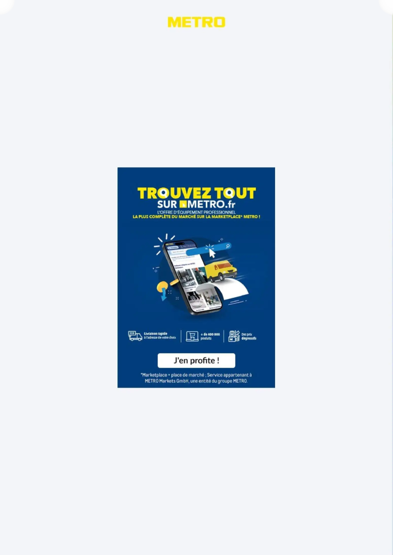 Metro catalogue du 13/08 – page 1