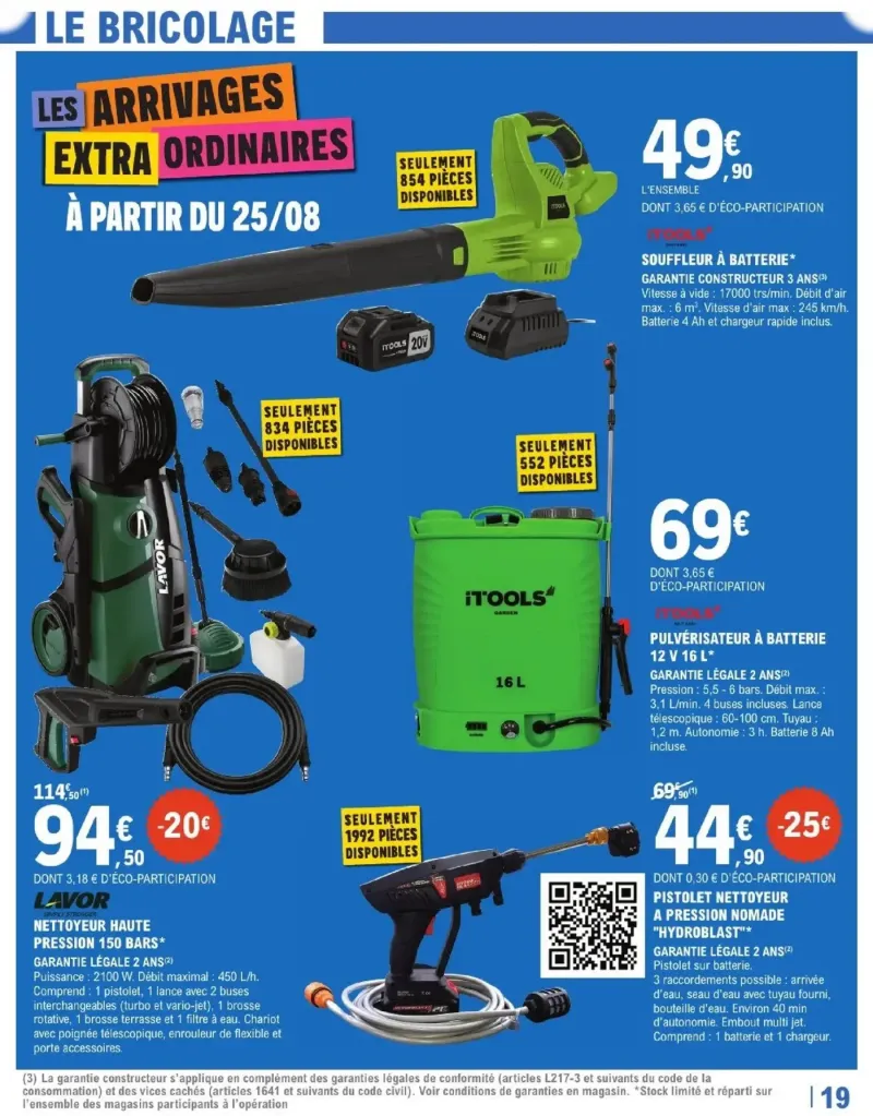 Brico E.Leclerc catalogue du 25/08 – page 19