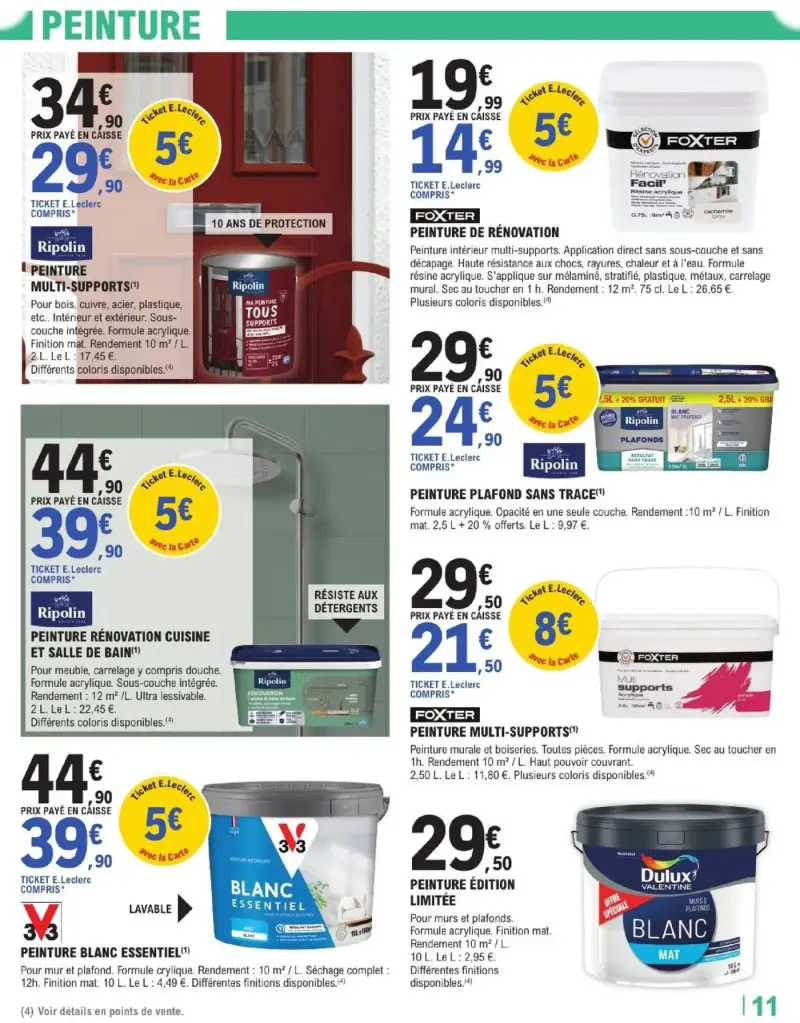 Brico E.Leclerc catalogue du 25/08 – page 11