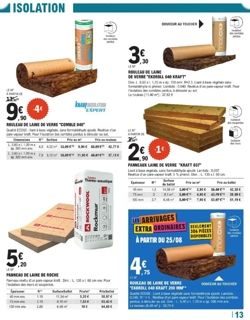 Brico E.Leclerc catalogue du 25/08 – page 13