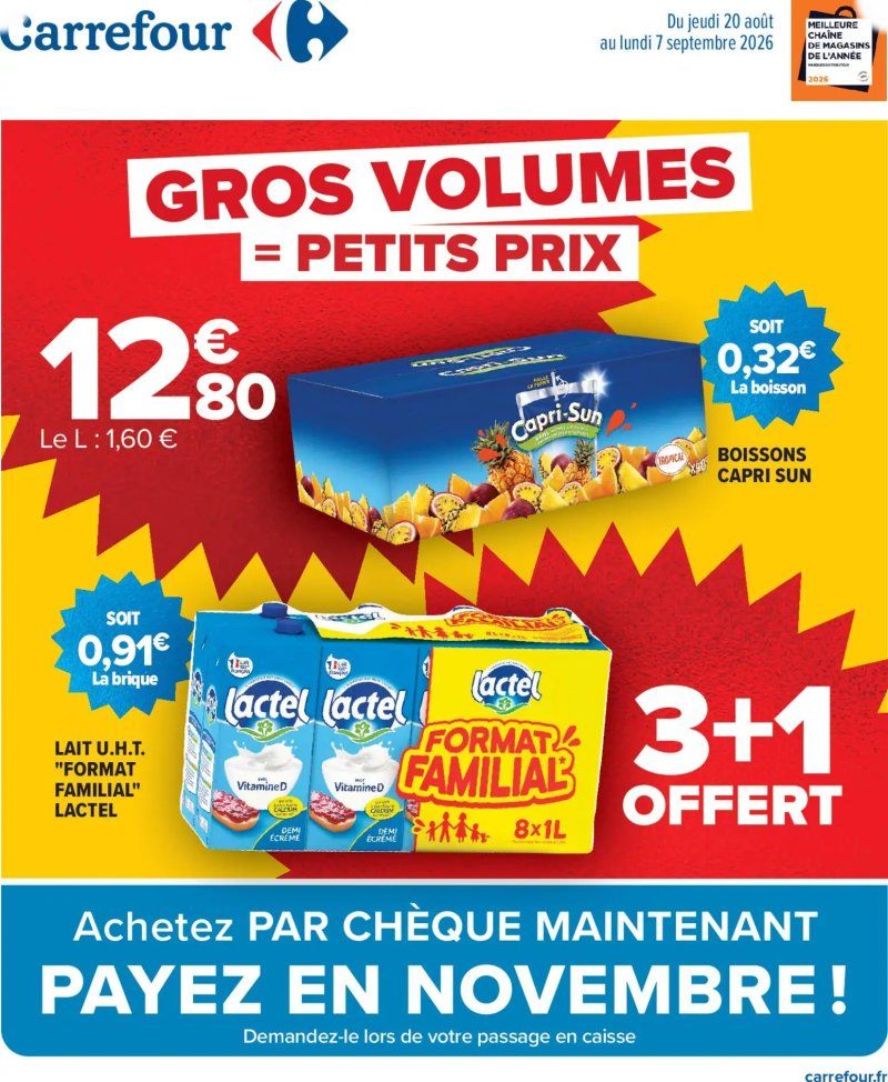 Carrefour catalogue du 20/08 – page 1