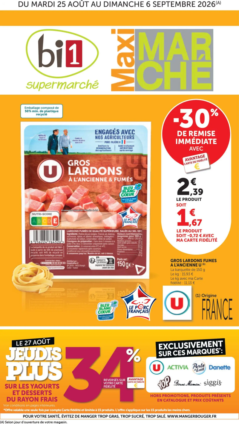 Bi1 catalogue du 25/08 – page 1