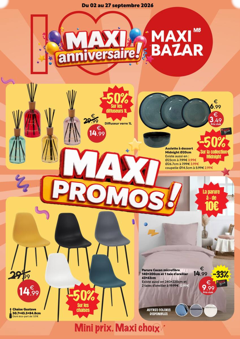 Maxi Bazar catalogue du 02/09 au 28/09/2026 – page 1