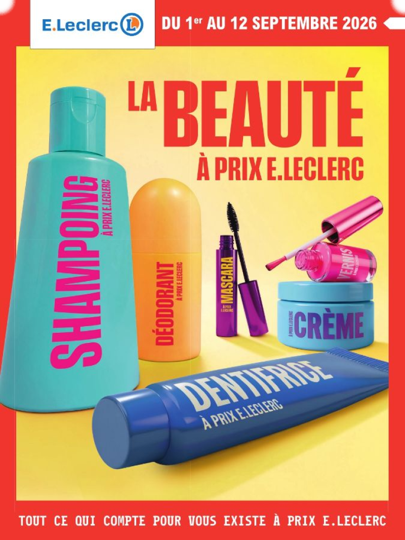 E.Leclerc catalogue du 01/09 au 13/09/2026 – page 1