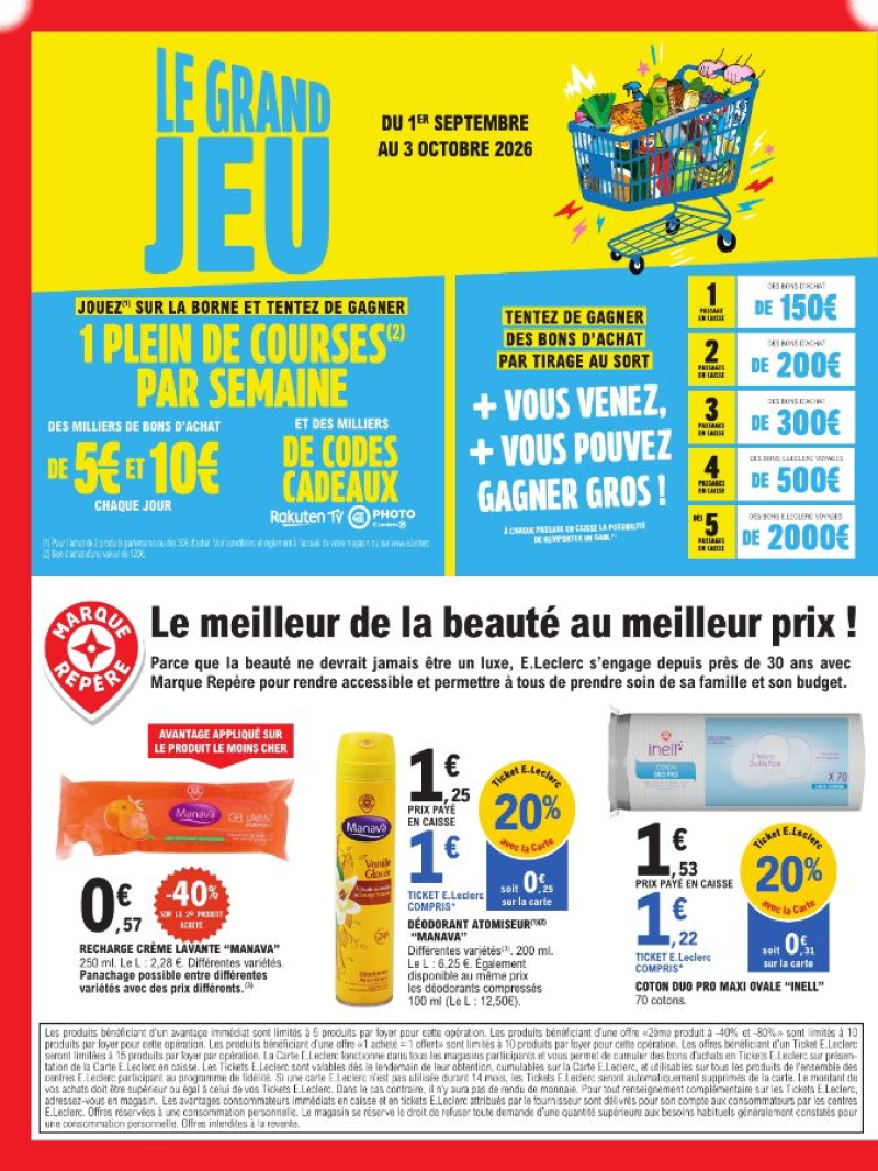 E.Leclerc catalogue du 01/09 au 13/09/2026 – page 2